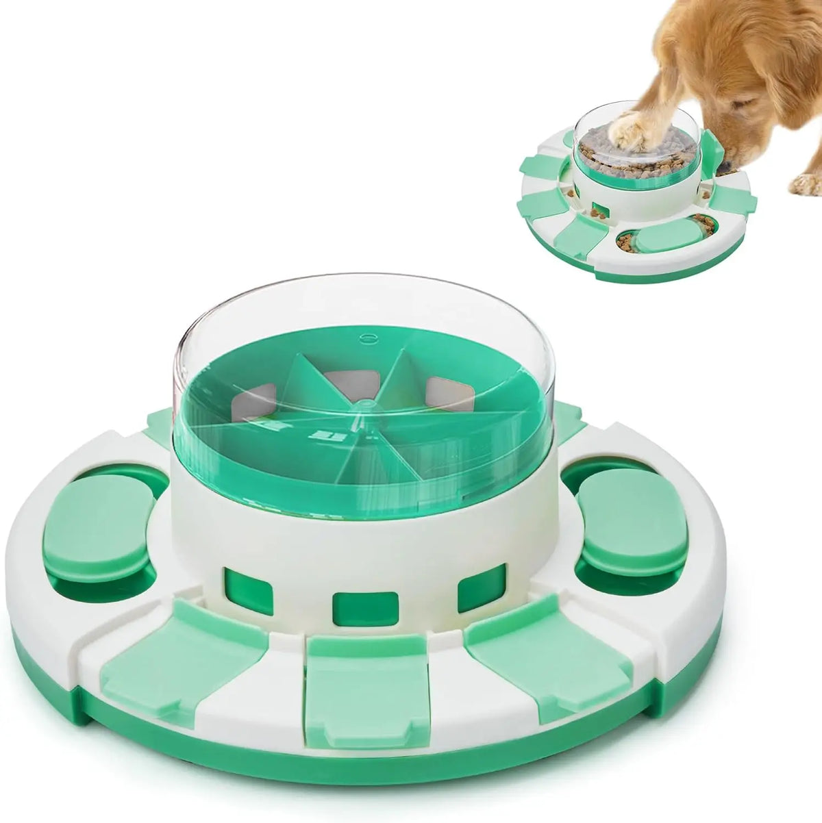 Premium Double Layer Dog Puzzle Toy And Slow Feeder Set