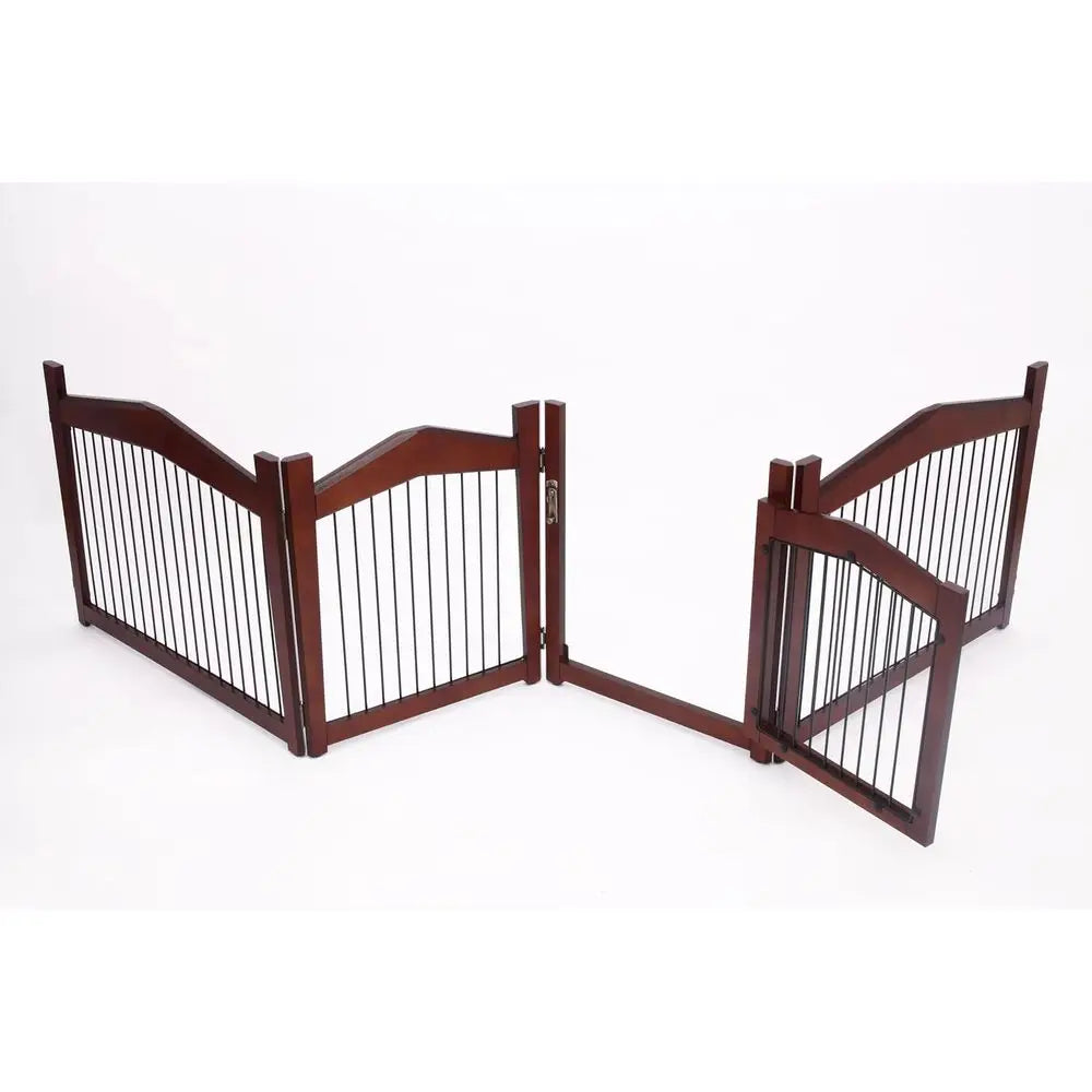 Adjustable Convertible Pet Crate And Secure Walk Through Gate