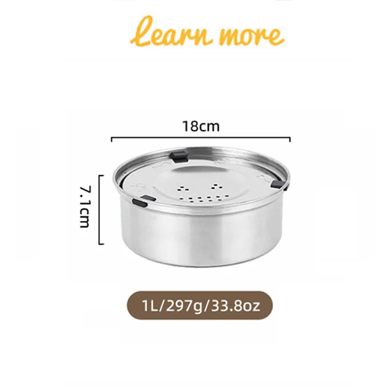 Stainless Steel No Spill Floating Dog Water Bowl