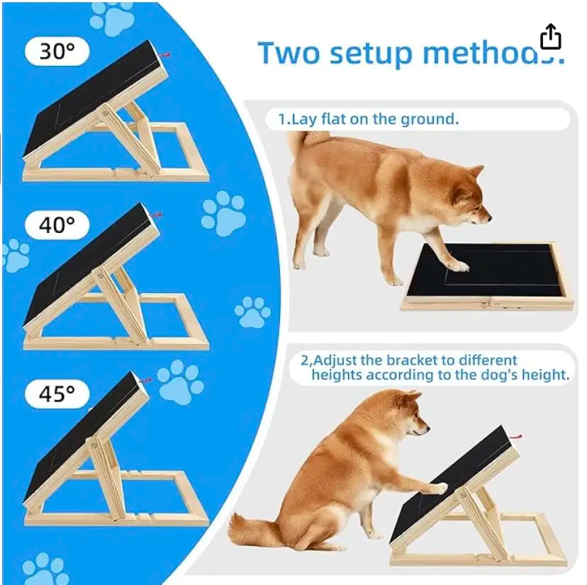 Wooden Dog Nail Scratch Board With Treat Drawer Filing Pad