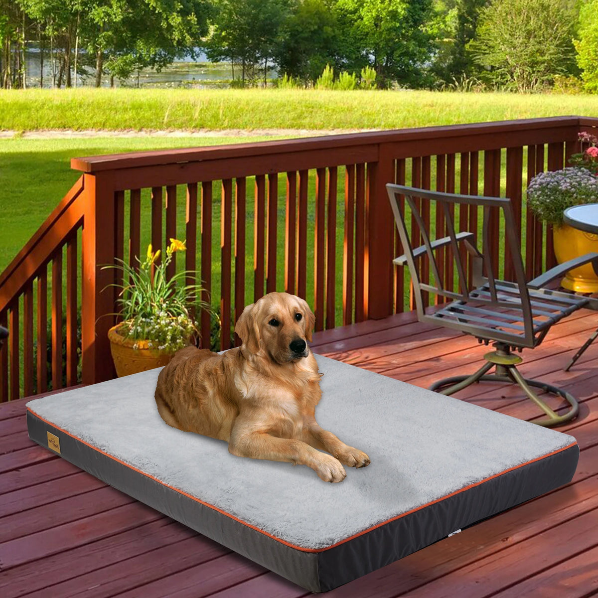 Bingopaw Orthopedic Memory Foam Dog Bed With Waterproof Cover