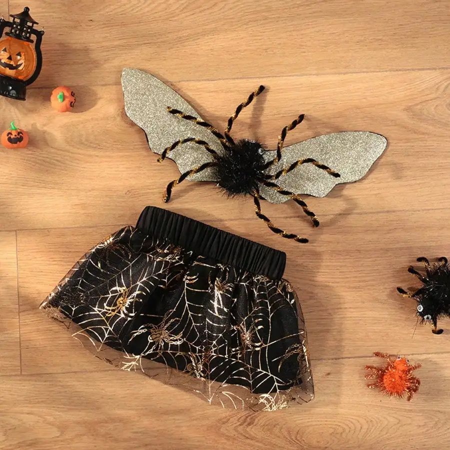 Adjustable Halloween Spider Costume for Dogs Funny Pet Party Outfit