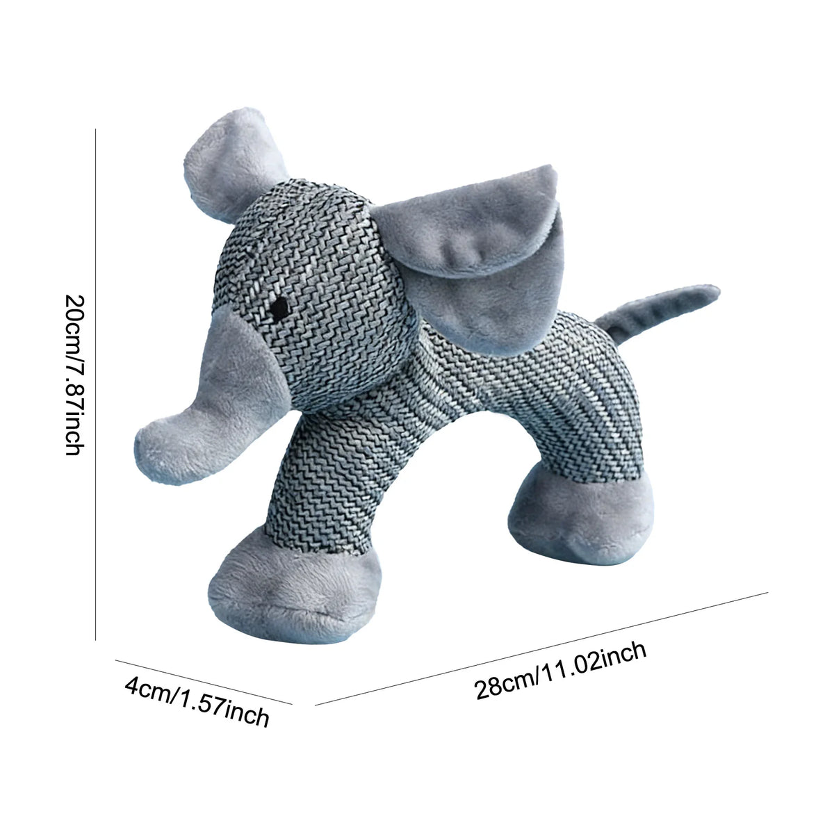 Squeaky Plush Dog Toy Interactive Pet Chew And Playmate