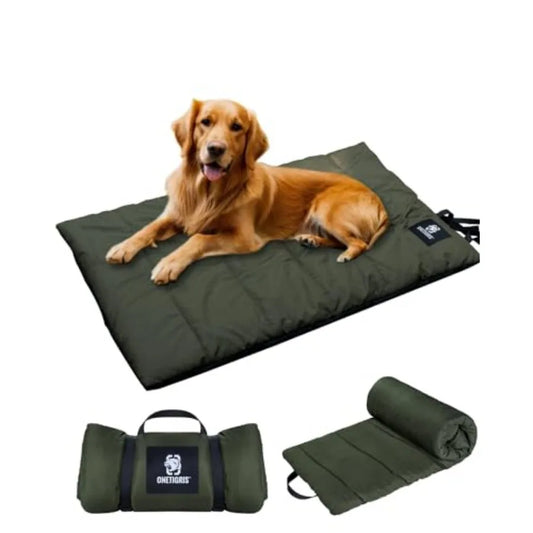 Water Resistant Leather Dog Bed With Anti Slip Washable Cover