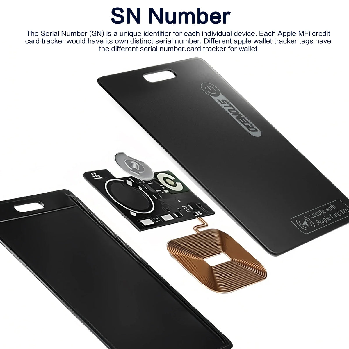 STONEGO Smart Bluetooth Tracker For Wallets, Pets, And Personal Safety