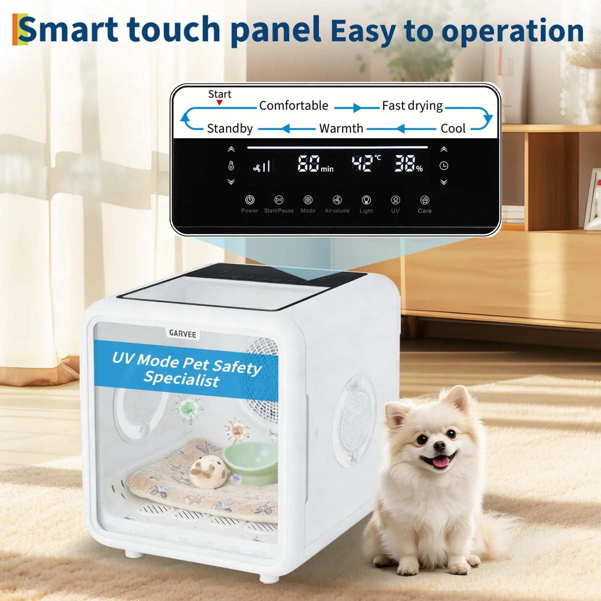 HiMISS Automatic Pet Drying Box With Smart Temperature Control