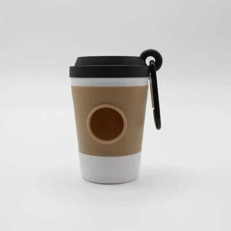 Portable Coffee Cup Design Pet Poop Bag Dispenser Dog Walking