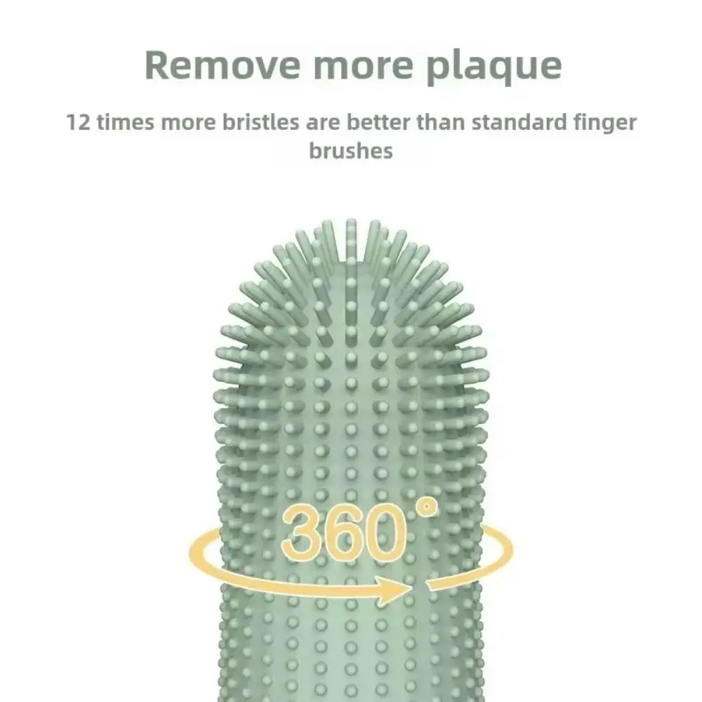 Silicone Pet Finger Toothbrush For Dogs And Cats Dental Care