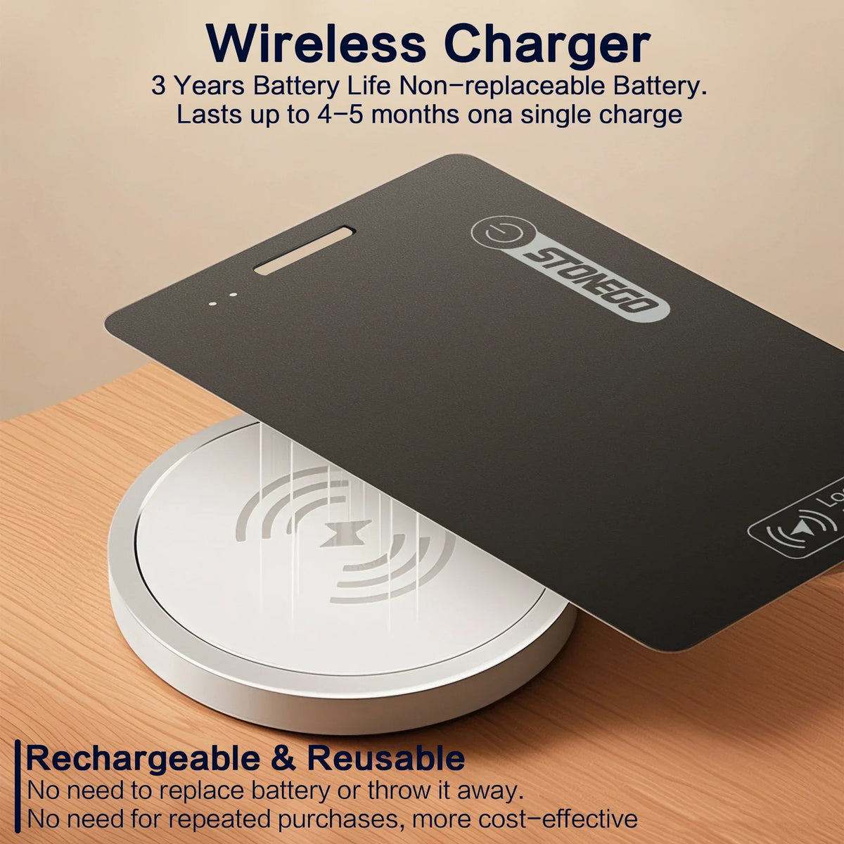 STONEGO Smart Bluetooth Tracker For Wallets, Pets, And Personal Safety