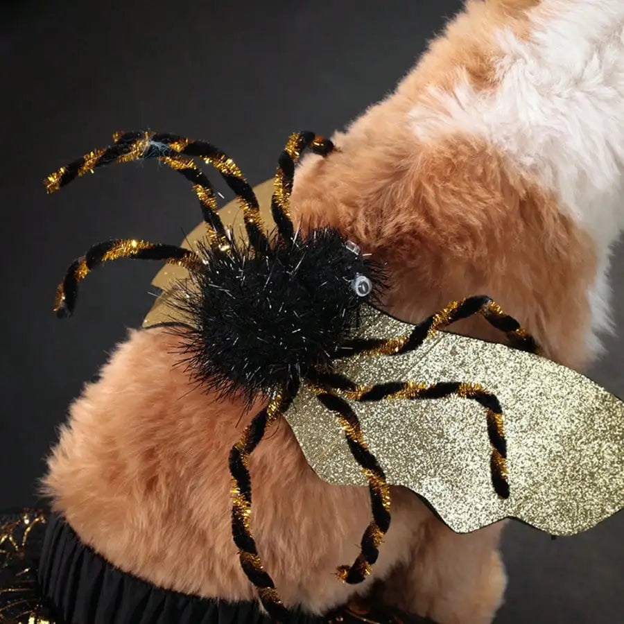 Adjustable Halloween Spider Costume for Dogs Funny Pet Party Outfit