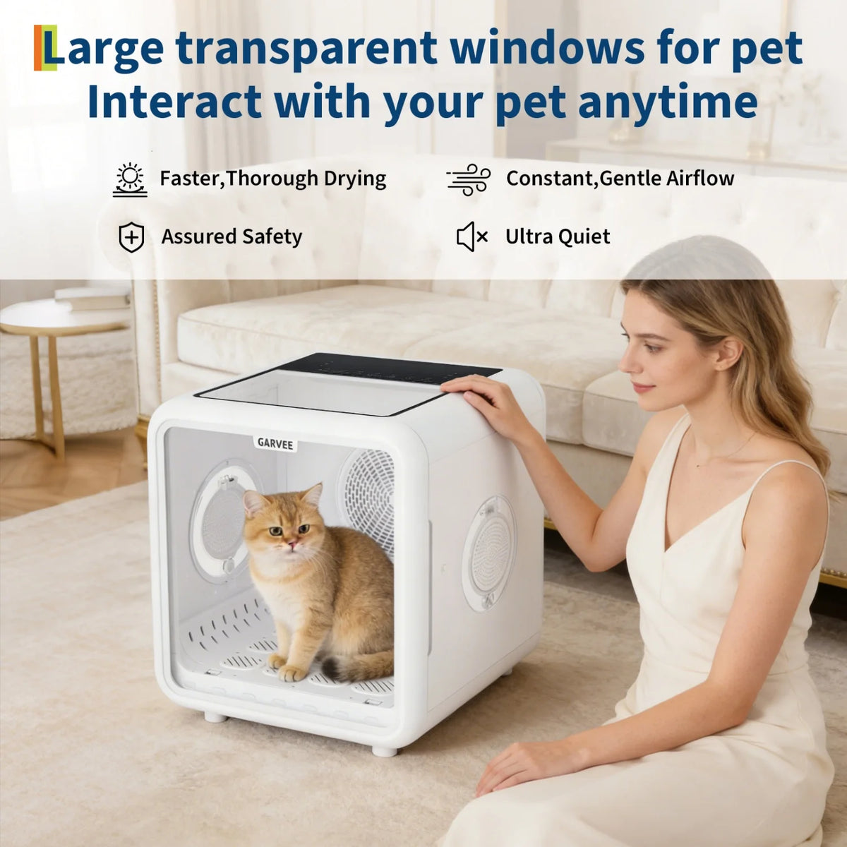 HiMISS Automatic Pet Drying Box With Smart Temperature Control