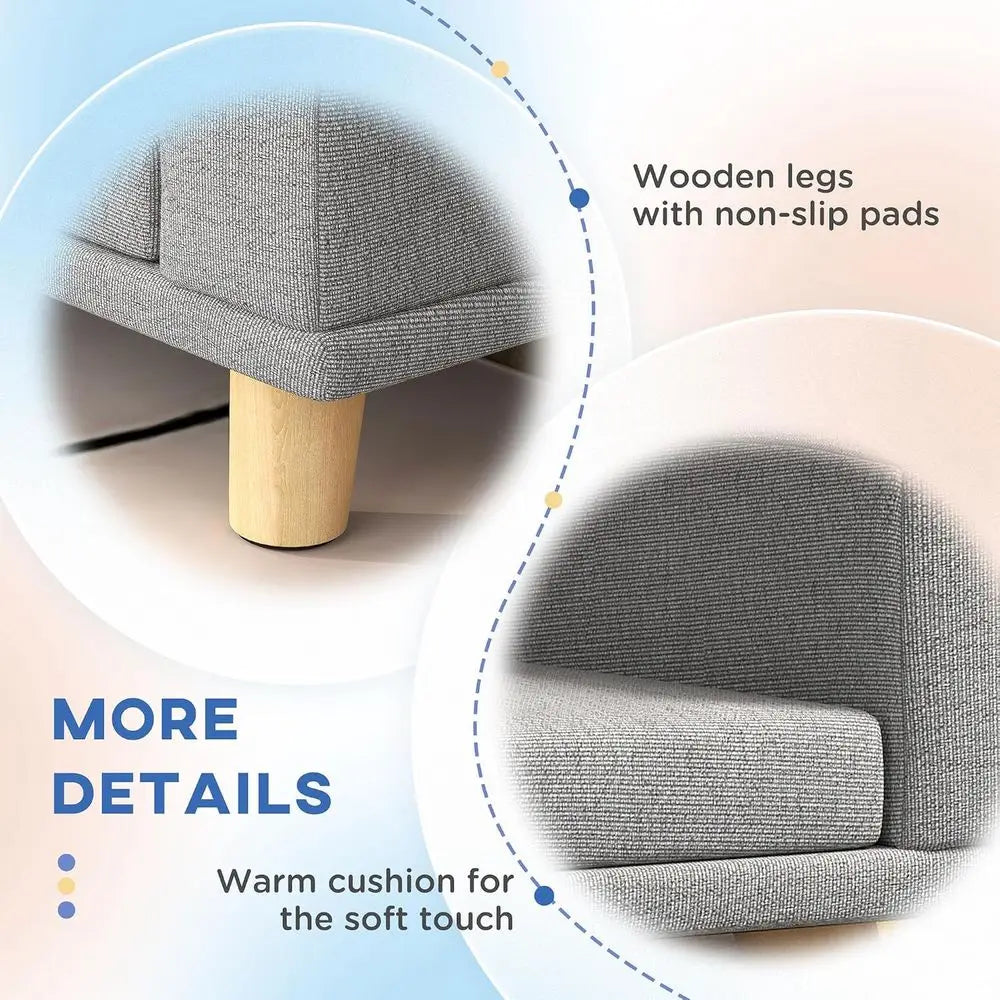 Luxury Pet Sofa Bed With Washable Cover For Large Dogs