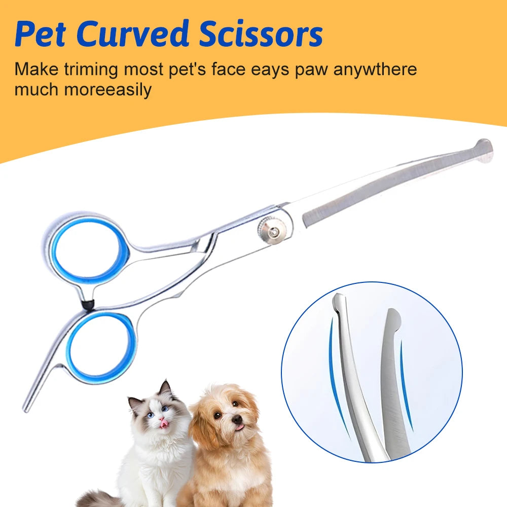 Professional Titanium Coated Stainless Steel Dog Grooming Scissors