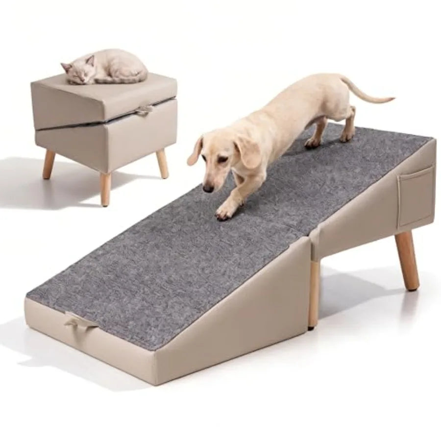SHXI Dog Door Convertible Pet Ramp and Stairs for Pets