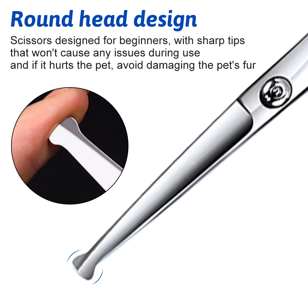 Professional Titanium Coated Stainless Steel Dog Grooming Scissors