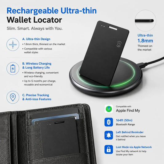 STONEGO Smart Bluetooth Tracker For Wallets, Pets, And Personal Safety