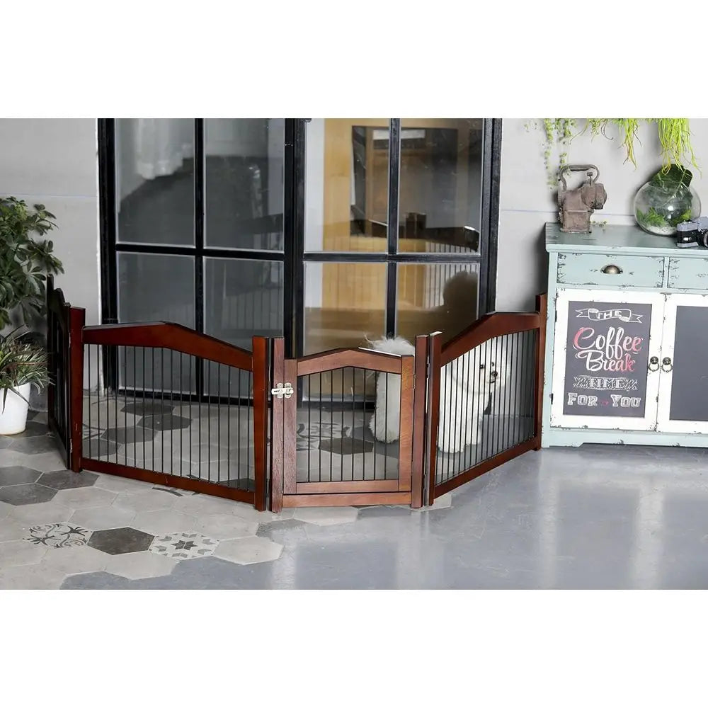 Adjustable Convertible Pet Crate And Secure Walk Through Gate