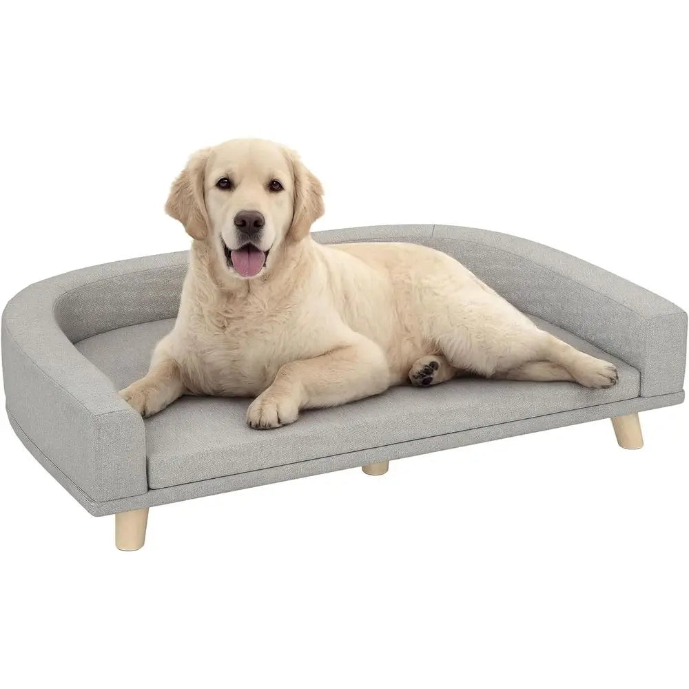 Luxury Pet Sofa Bed With Washable Cover For Large Dogs
