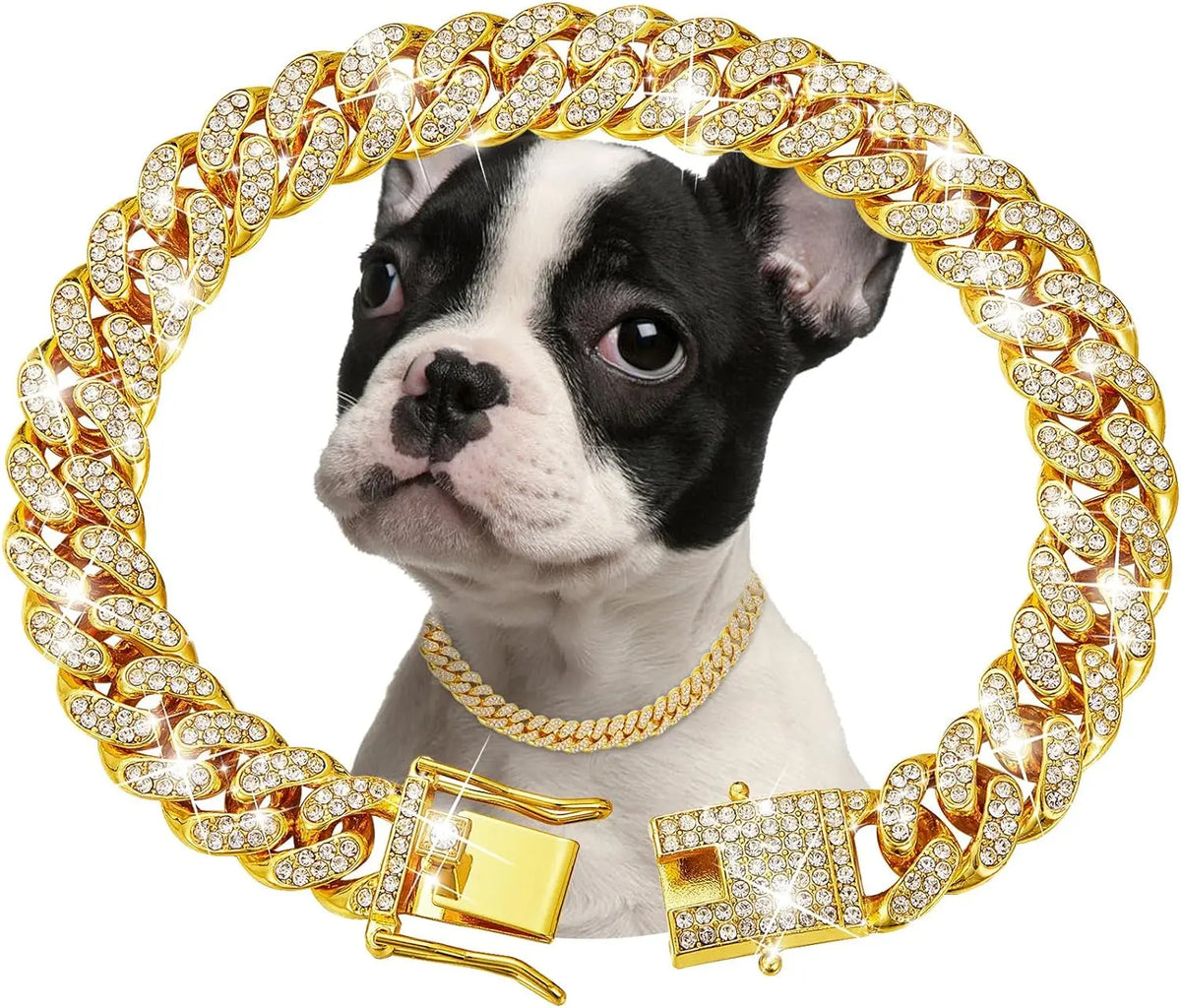 Premium Stainless Steel Pet Chain Collar For Dogs And Cats