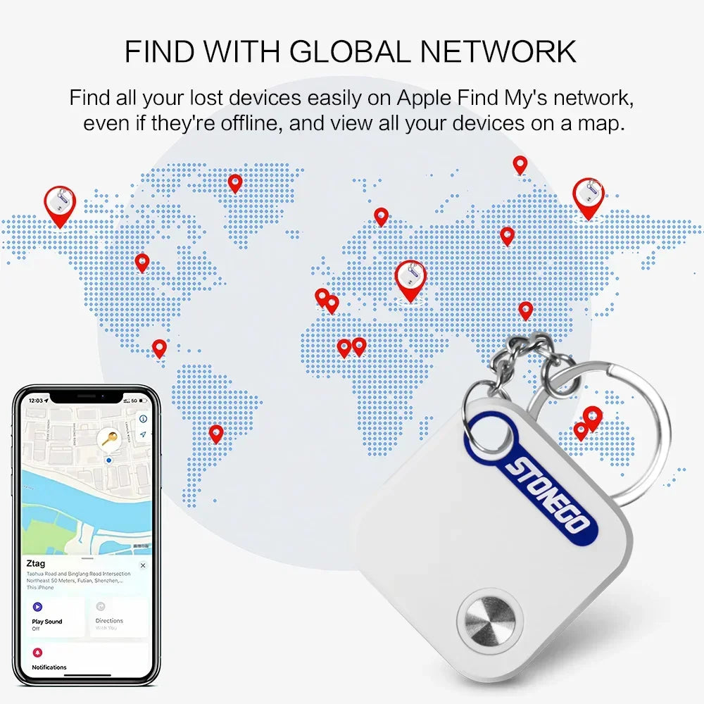 STONEGO Bluetooth Find My Item Tracker for Keys and Pets