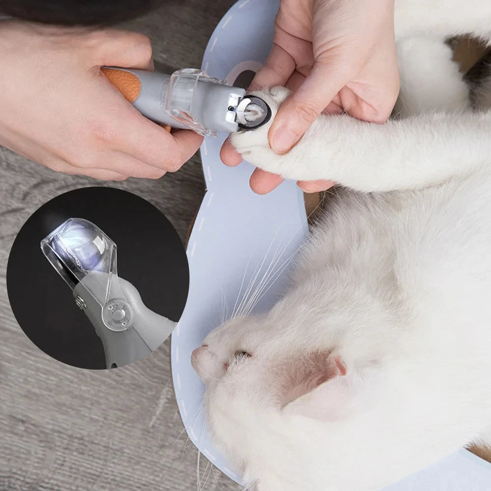 Pet Nail Clipper With LED Illumination For Dogs And Cats