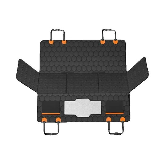 SucceBuy Dog Back Seat Extender With Mesh Window And Storage