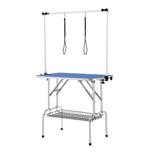Professional Foldable Dog Grooming Table With Dual Arm Loop