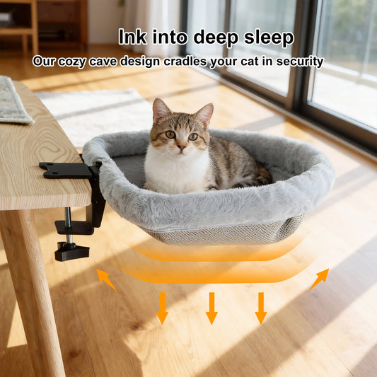 CWV Foldable Cat Desk Bed Hammock For Comfortable Indoor Rest