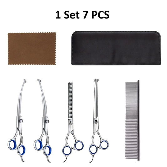 Professional Titanium Coated Stainless Steel Dog Grooming Scissors