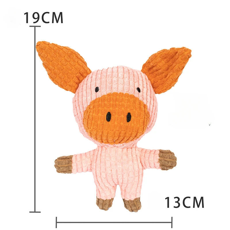Plush Sleeping Duck Dog Toy for Chewing and Comfort