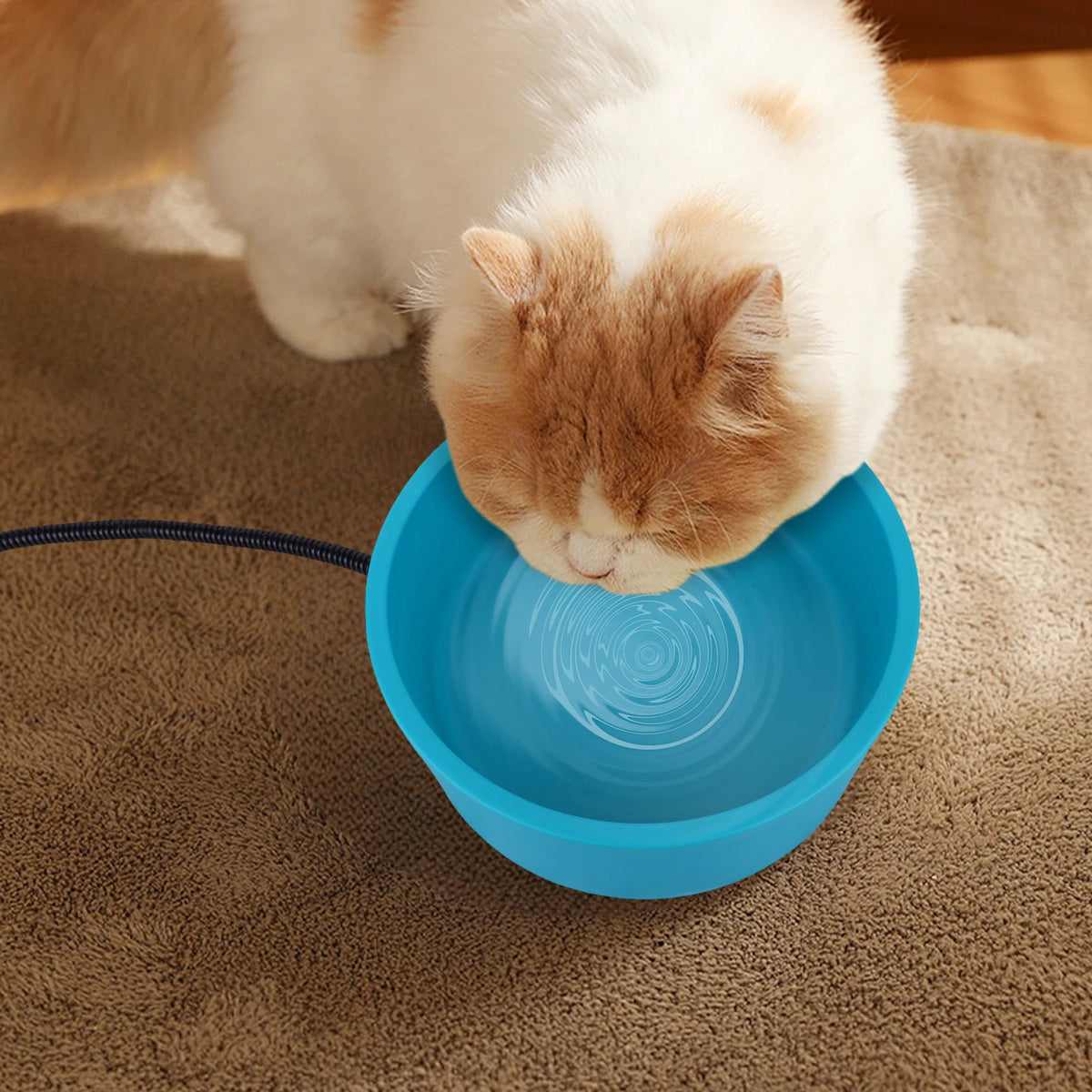 Shunmaii Heated Outdoor Pet Water Bowl For Dogs And Cats