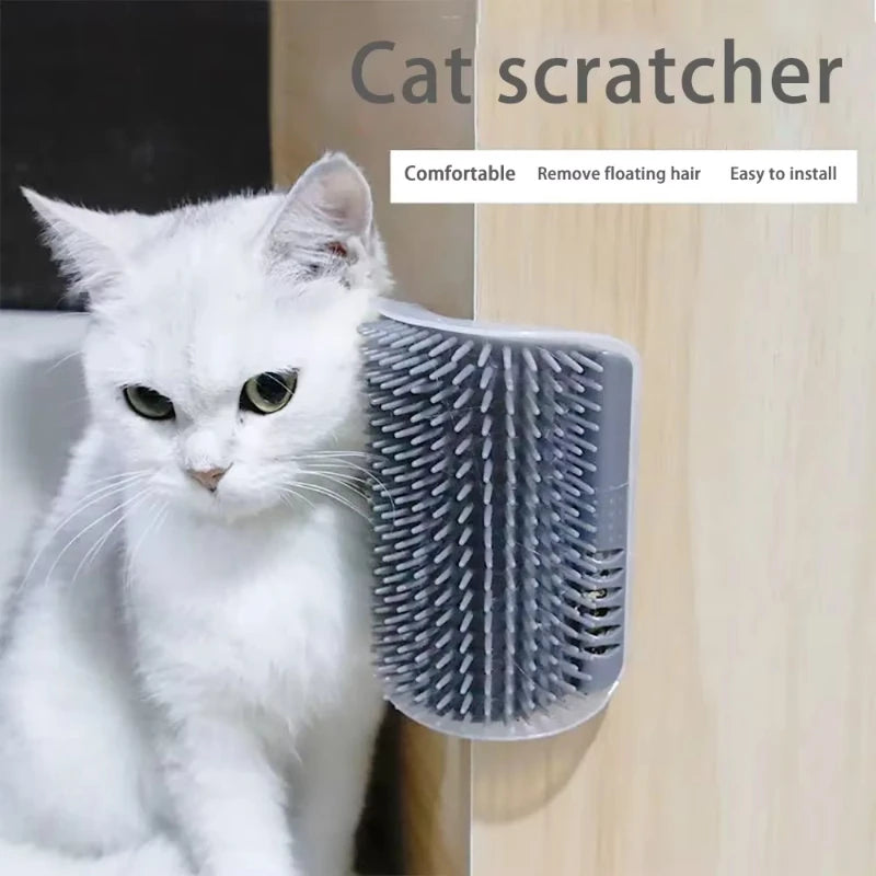 Cat Scratcher Massage Comb With Catnip For Deshedding And Grooming