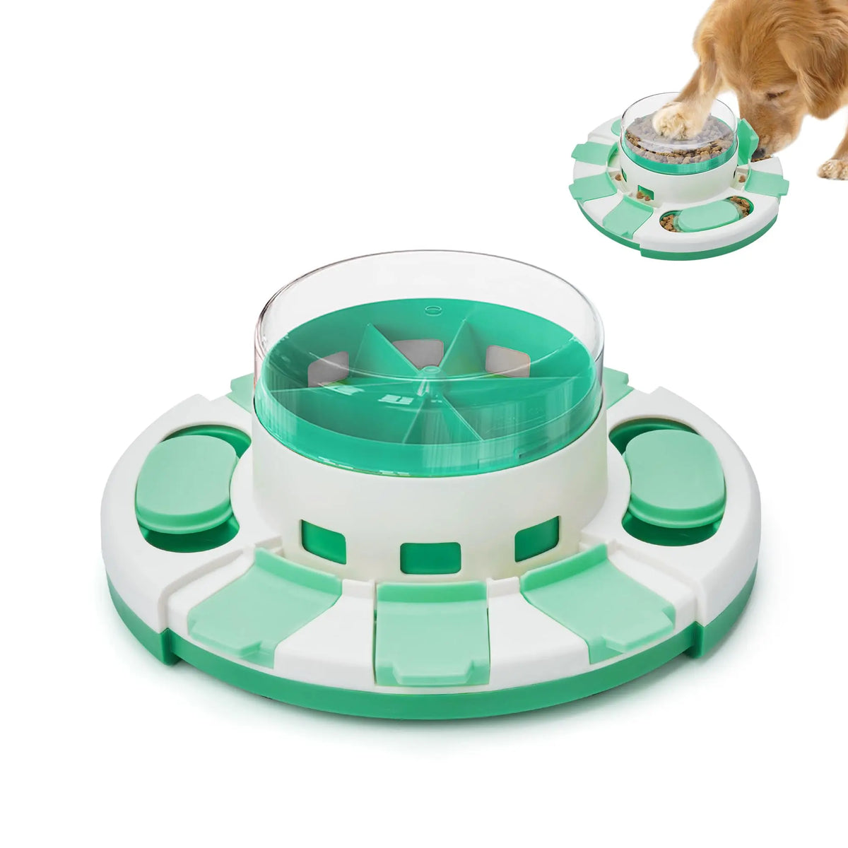 Premium Double Layer Dog Puzzle Toy And Slow Feeder Set
