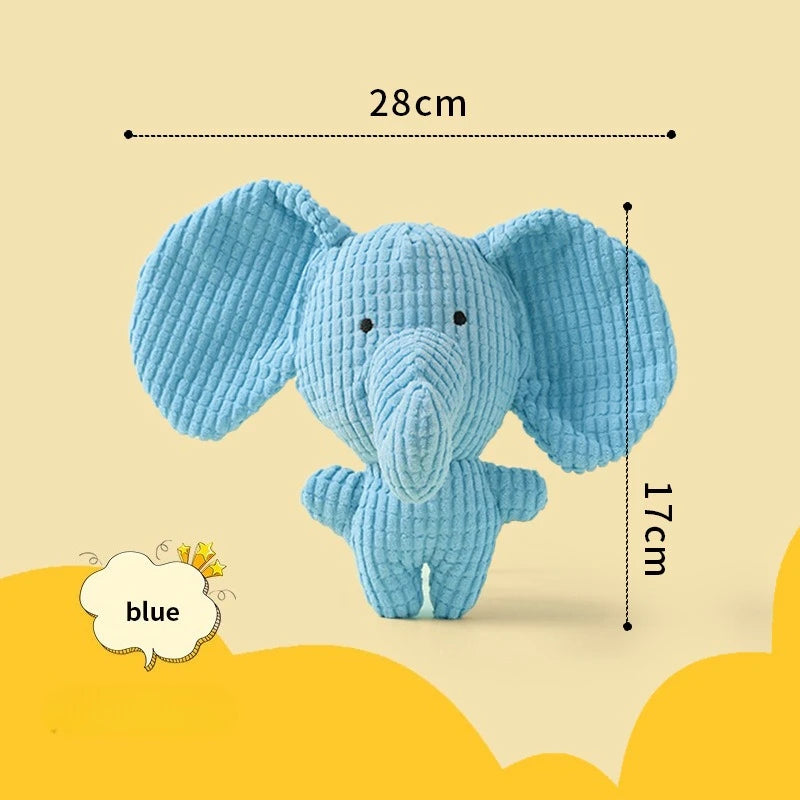 Plush Sleeping Duck Dog Toy for Chewing and Comfort