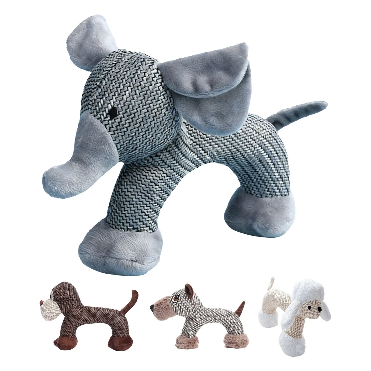 Squeaky Plush Dog Toy Interactive Pet Chew And Playmate