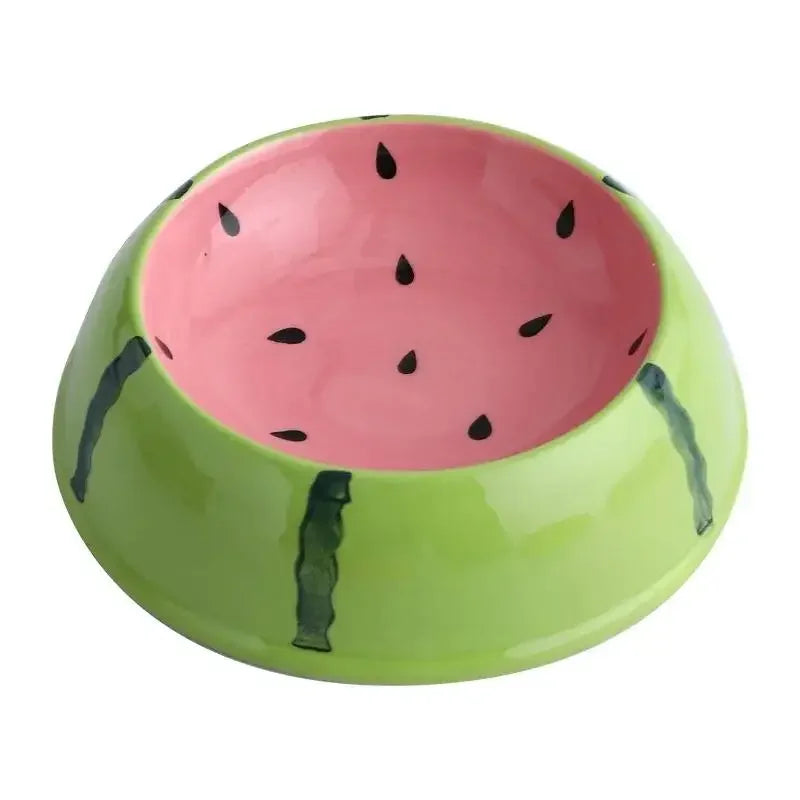 Watermelon Strawberry Shaped Slow Feeder Bowl For Cats And Dogs