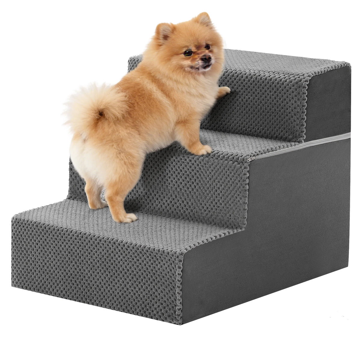 Ergonomic Foam Pet Stairs and Curved Ramp for Canines