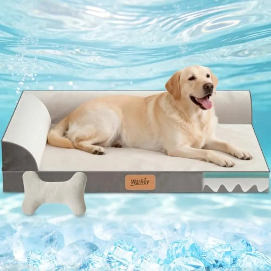 Cooling Gel Memory Foam Orthopedic Dog Bed With Washable Cover