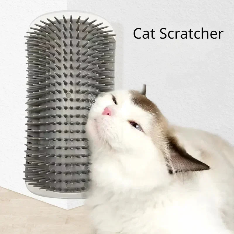 Cat Scratcher Massage Comb With Catnip For Deshedding And Grooming
