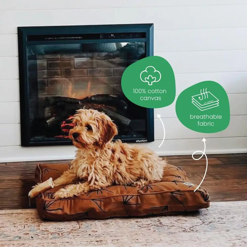 Breathable Cotton Pet Bed Duvet Cover With Removable Washable Design