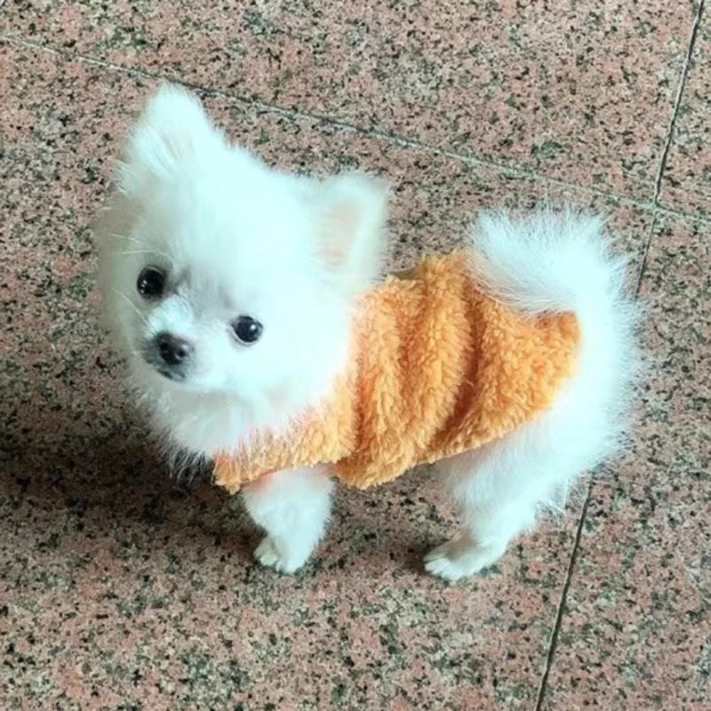 Cute Printed Dog Sweater Warm Fleece Winter Pet Pullover