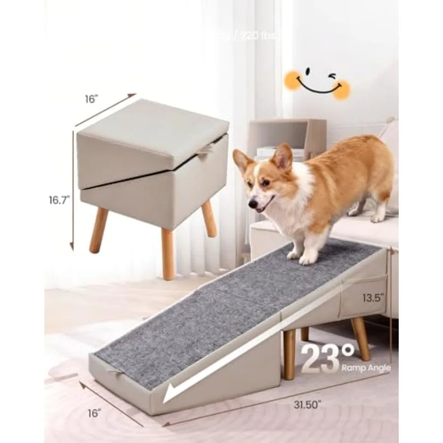 SHXI Dog Door Convertible Pet Ramp and Stairs for Pets