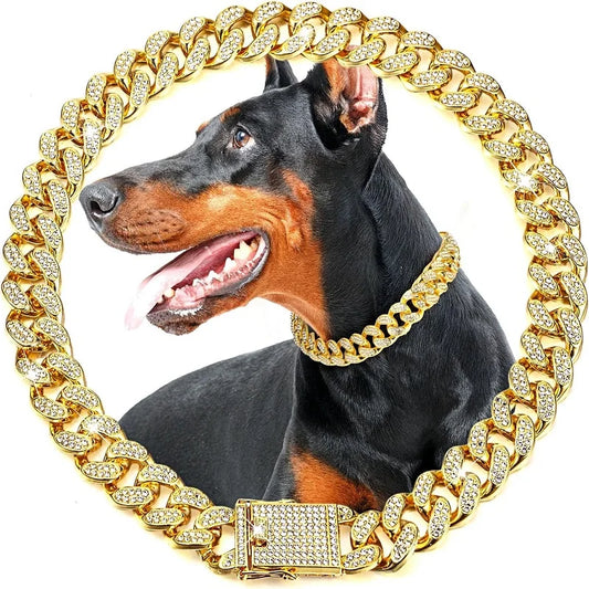 Premium Stainless Steel Pet Chain Collar For Dogs And Cats