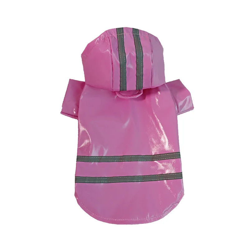 Reflective Waterproof Pu Raincoat For Dogs And Cats