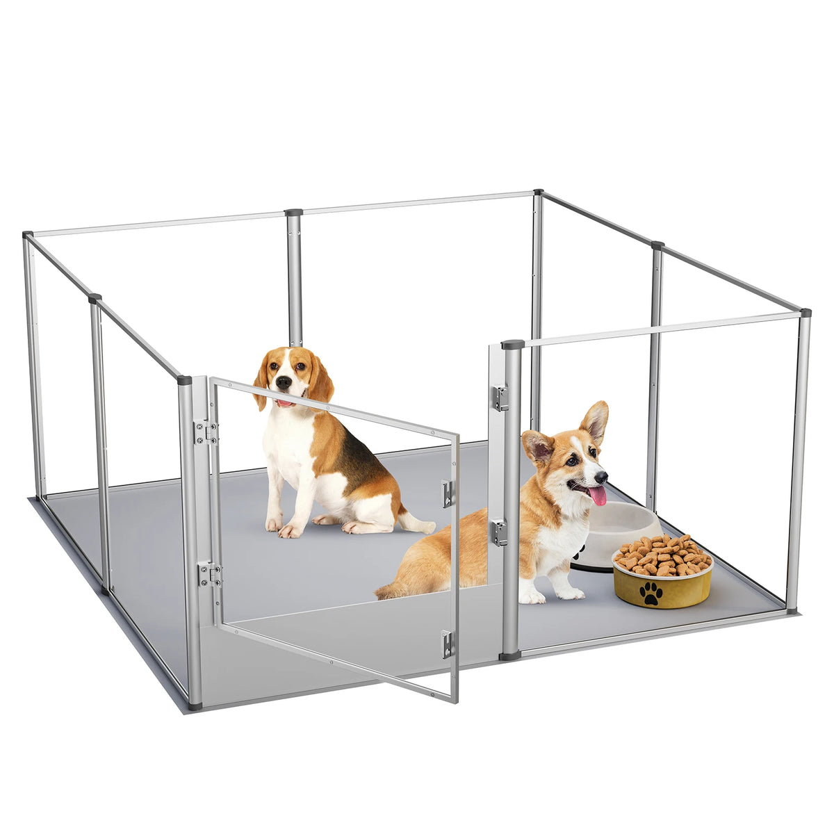 Bingopaw Acrylic Dog Playpen With Waterproof Fertility Pad