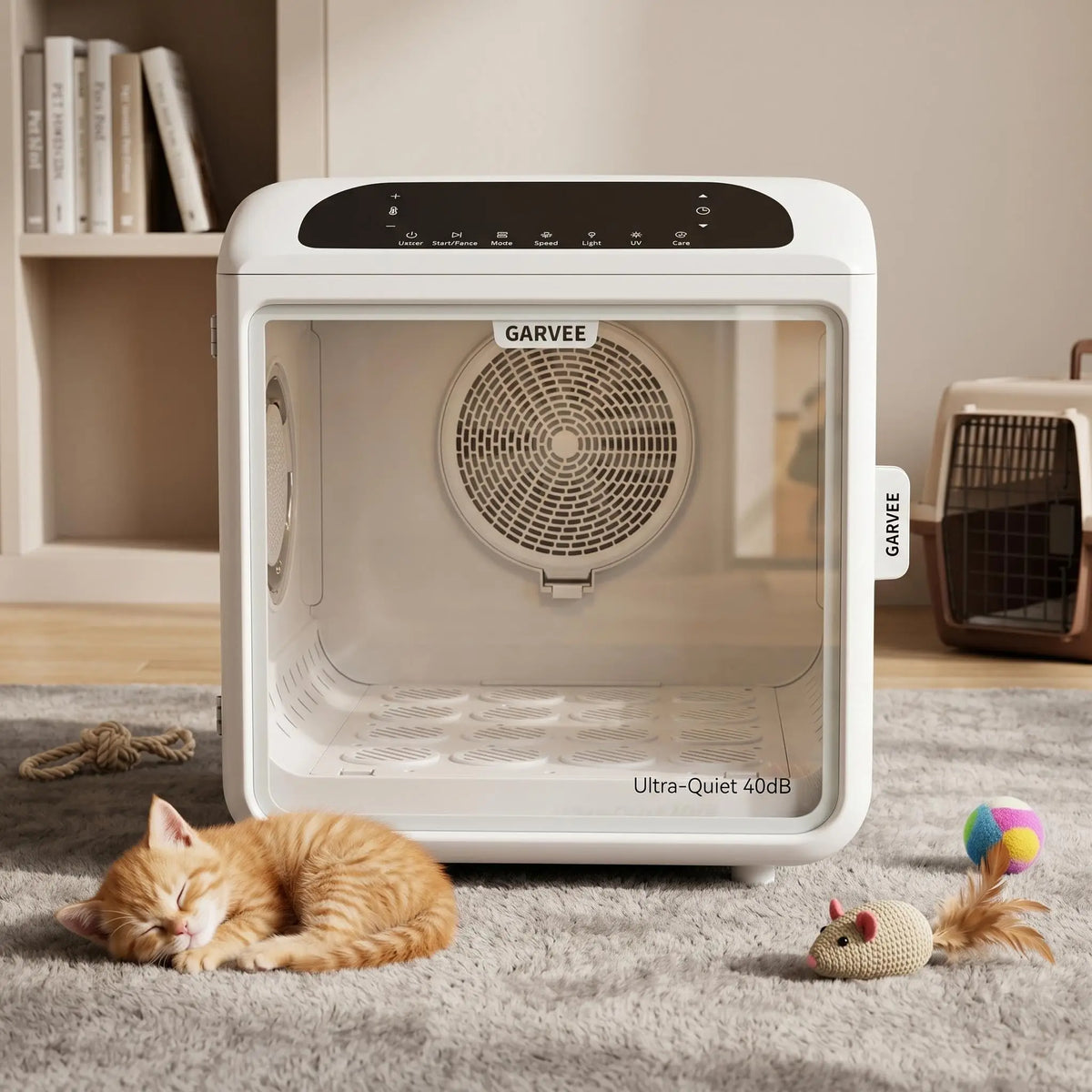 Smart Quiet Pet Dryer Box With 360 Degree Airflow Cabinet