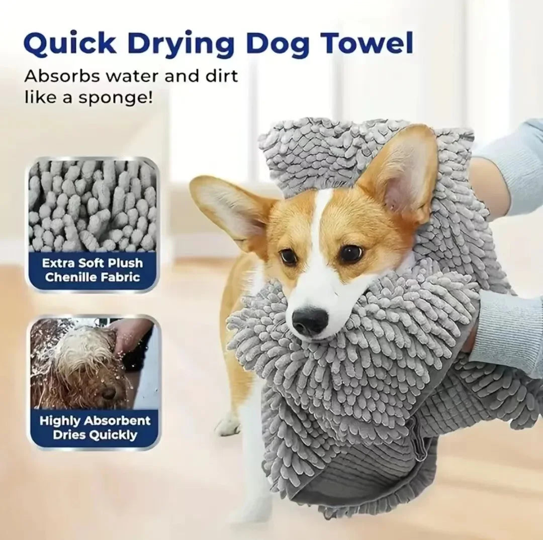 Super Absorbent Quick Dry Bath Towel for Dogs and Cats