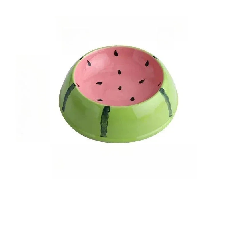Watermelon Strawberry Shaped Slow Feeder Bowl For Cats And Dogs