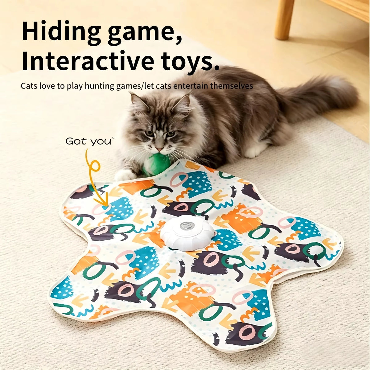 Petavel Automatic Interactive Moving Feather Cat Toy