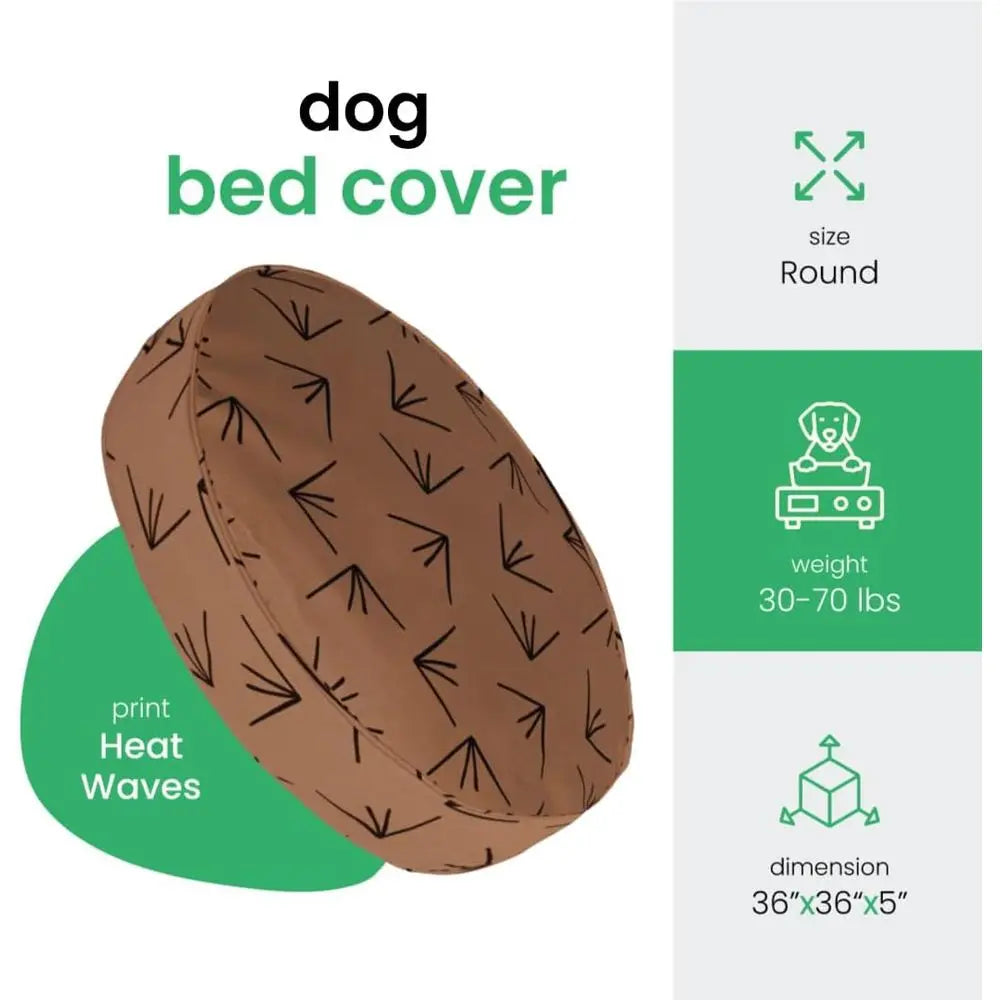 Breathable Cotton Pet Bed Duvet Cover With Removable Washable Design